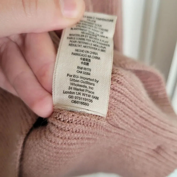 FREE PEOPLE Softly Structured Knit Tunic Dusty Mauve Size Small - Picture 10 of 10